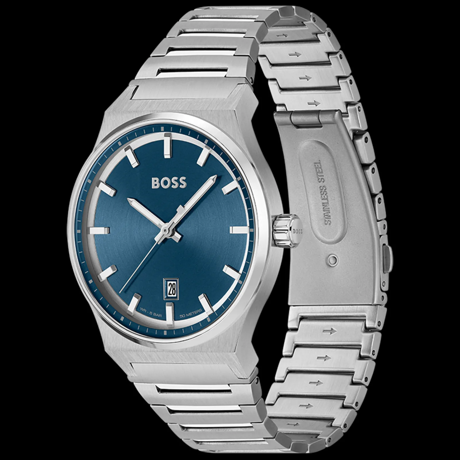 Relogio Candor Azul Aco-Boss Watches Cheap