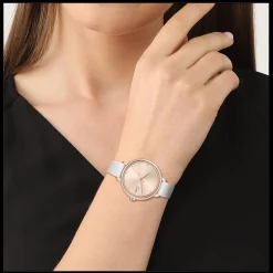 Relogio Cannes Aco Dourado Rosa Pele Branca-Lacoste Shop