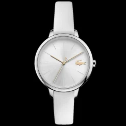 Relogio Cannes Aco Pele Branca-Lacoste Clearance