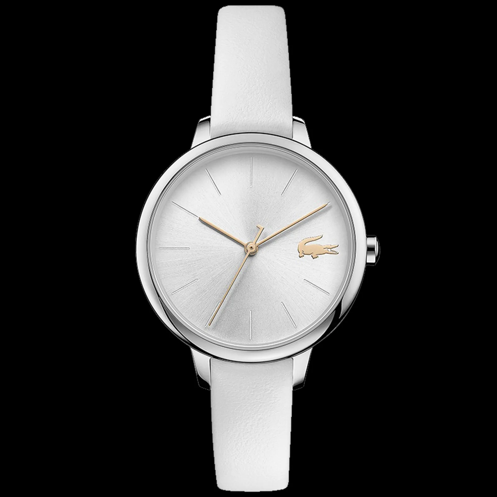 Relogio Cannes Aco Pele Branca-Lacoste Clearance