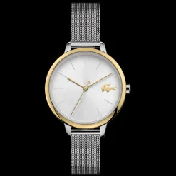 Relogio Cannes Aco Prateado Dourado Malha-Lacoste Sale