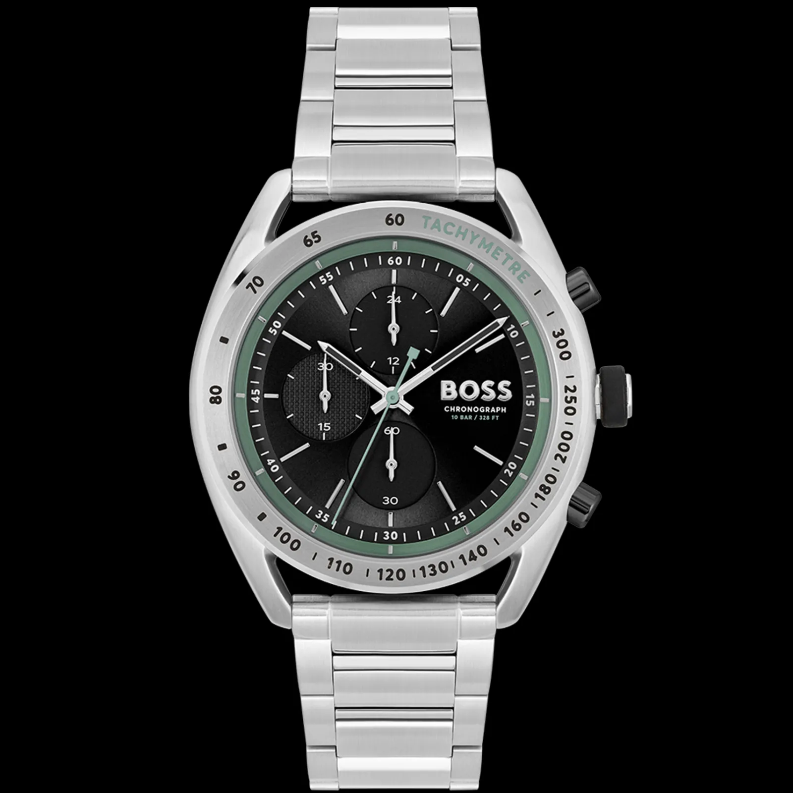 Relogio Center Court Cronografo Aco Preto-Boss Watches Flash Sale