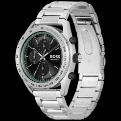 Relogio Center Court Cronografo Aco Preto-Boss Watches Flash Sale