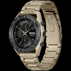 Relogio Center Court Cronografo Preto Aco Bege-Boss Watches Flash Sale
