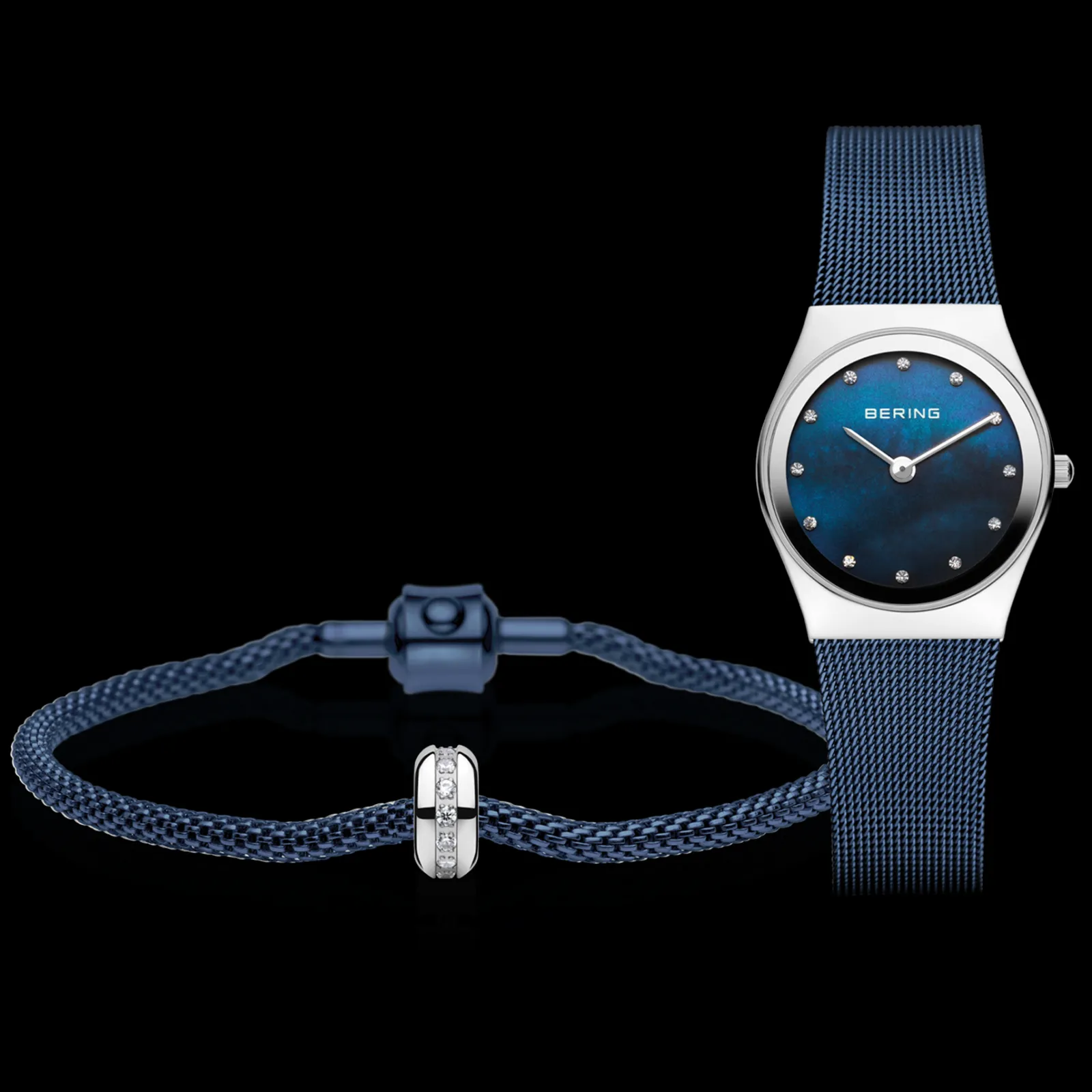 Relogio Classic Azul Com Pulseira-Bering Watches Store