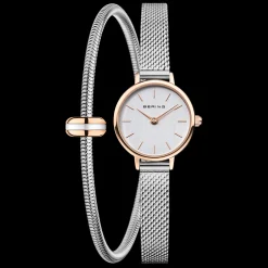 Relogio Classic Prateado Com Pulseira-Bering Watches Sale