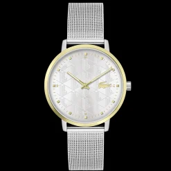 Relogio Crocorigin Aco Bicolor Malha Milanesa-Lacoste Outlet