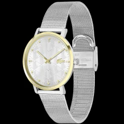Relogio Crocorigin Aco Bicolor Malha Milanesa-Lacoste Outlet