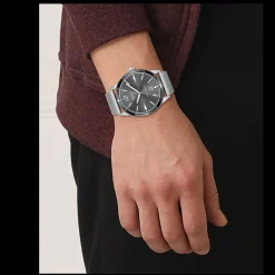Relogio Drifter Aco Malha Milanesa-Boss Watches Flash Sale