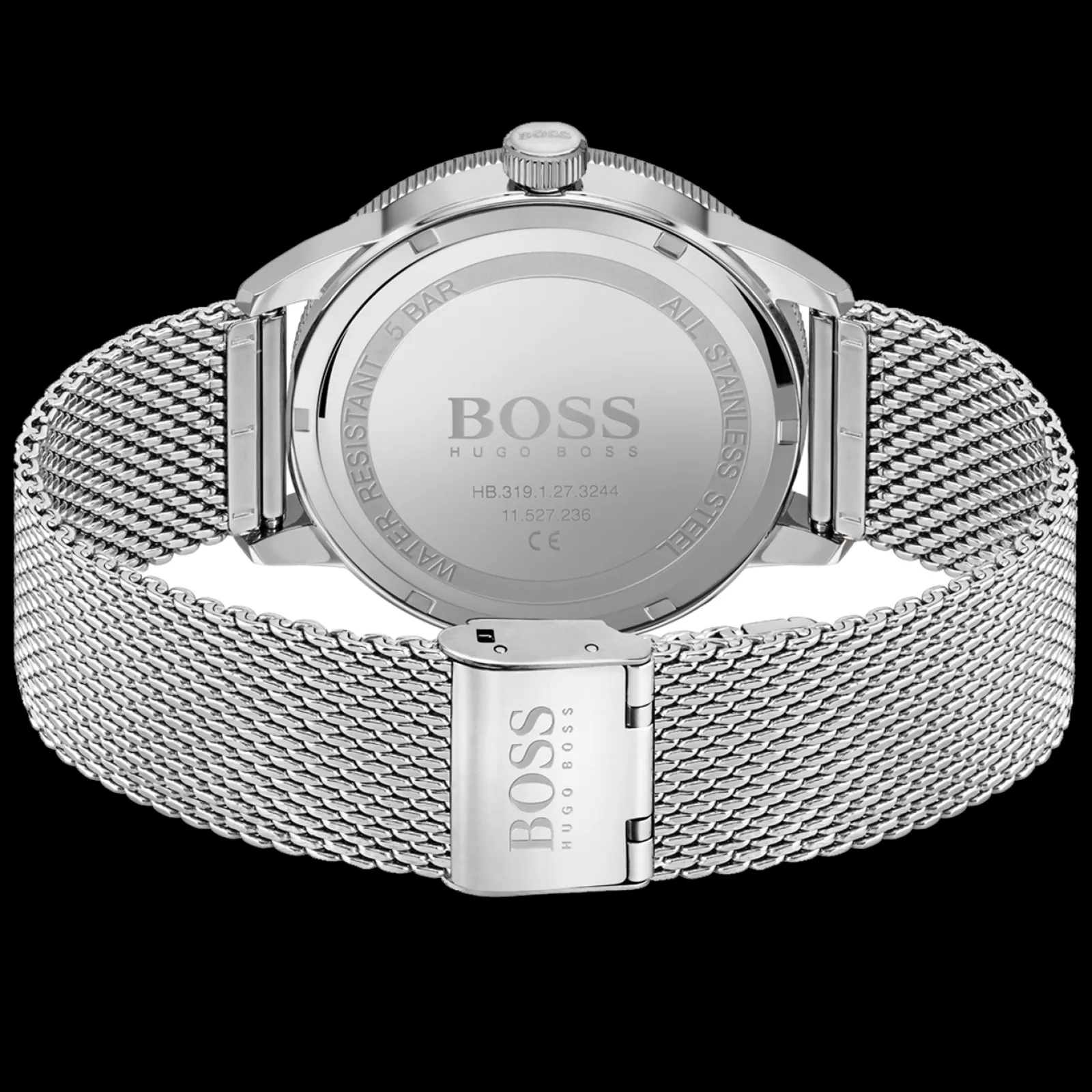 Relogio Drifter Aco Malha Milanesa-Boss Watches Flash Sale