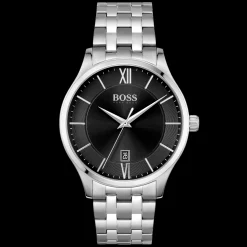 Relogio Elite Preto Aco-Boss Watches Cheap