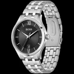 Relogio Elite Preto Aco-Boss Watches Cheap