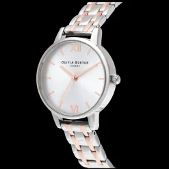 Relogio England Collection Prateado Aco Bicolor-Olivia Burton Hot