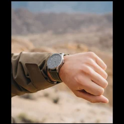 Relogio Field Aco Cinzento Tecido Verde-MVMT Shop