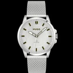 Relogio #First Aco Malha Milanesa-Hugo Sale