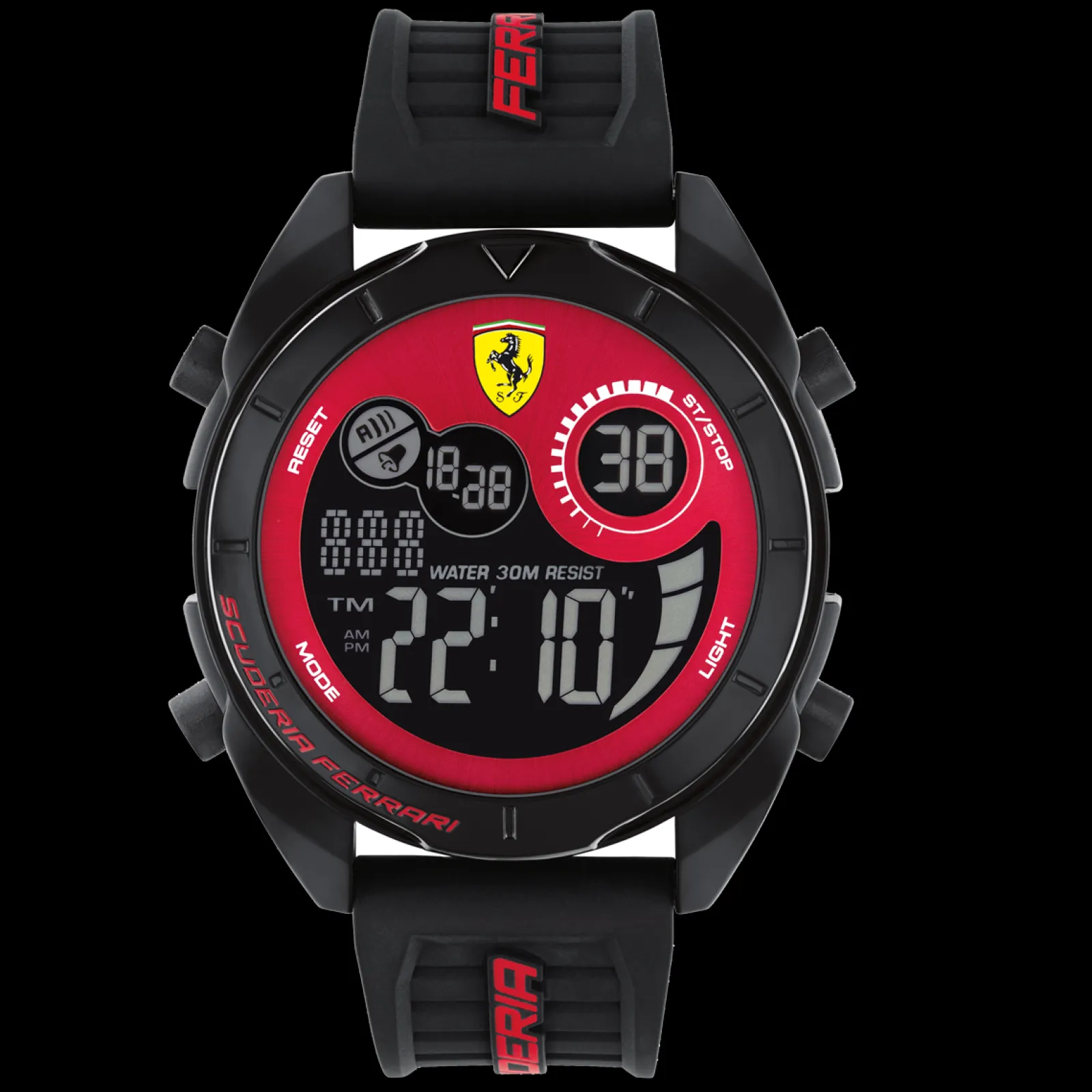 Relogio Forza Digital Preto E Vermelho-Scuderia Ferrari Flash Sale