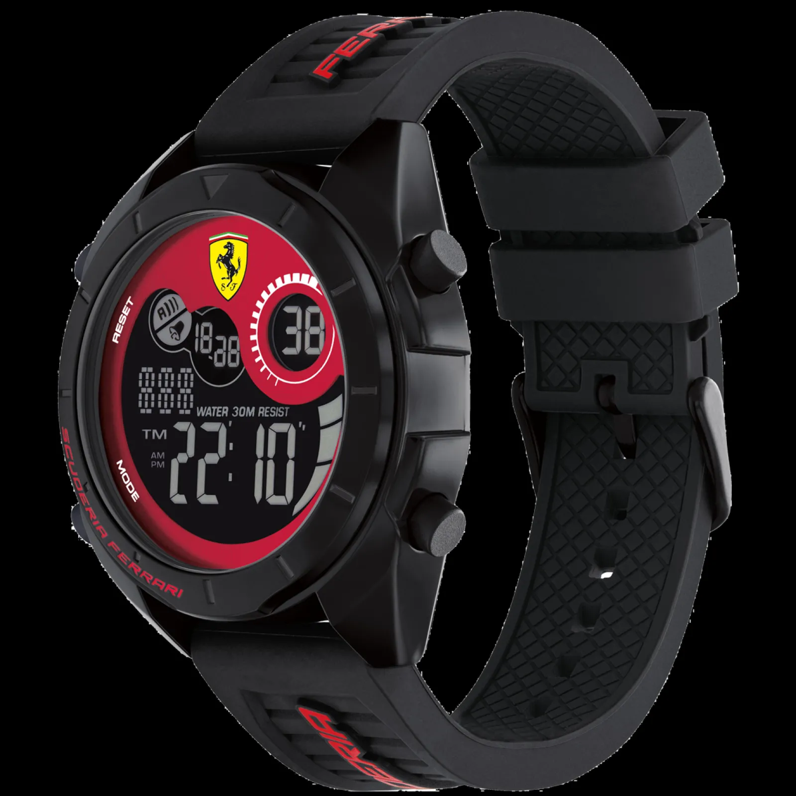 Relogio Forza Digital Preto E Vermelho-Scuderia Ferrari Flash Sale