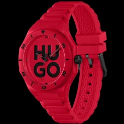 Relogio #Grail Vermelho Tr90 E Silicone-Hugo Sale