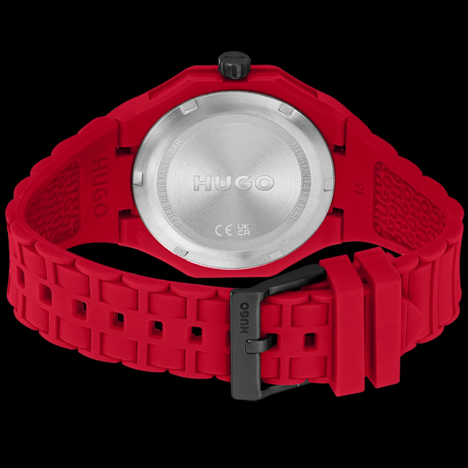 Relogio #Grail Vermelho Tr90 E Silicone-Hugo Sale