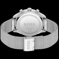 Relogio Gregor Cronografo Azul Aco Milanesa-Boss Watches Shop