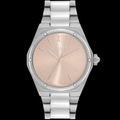 Relogio Hexa Rosa Aco E Cristais-Olivia Burton Outlet