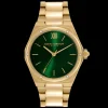 Relogio Hexa Verde Aco Ip Dourado E Cristais-Olivia Burton Flash Sale