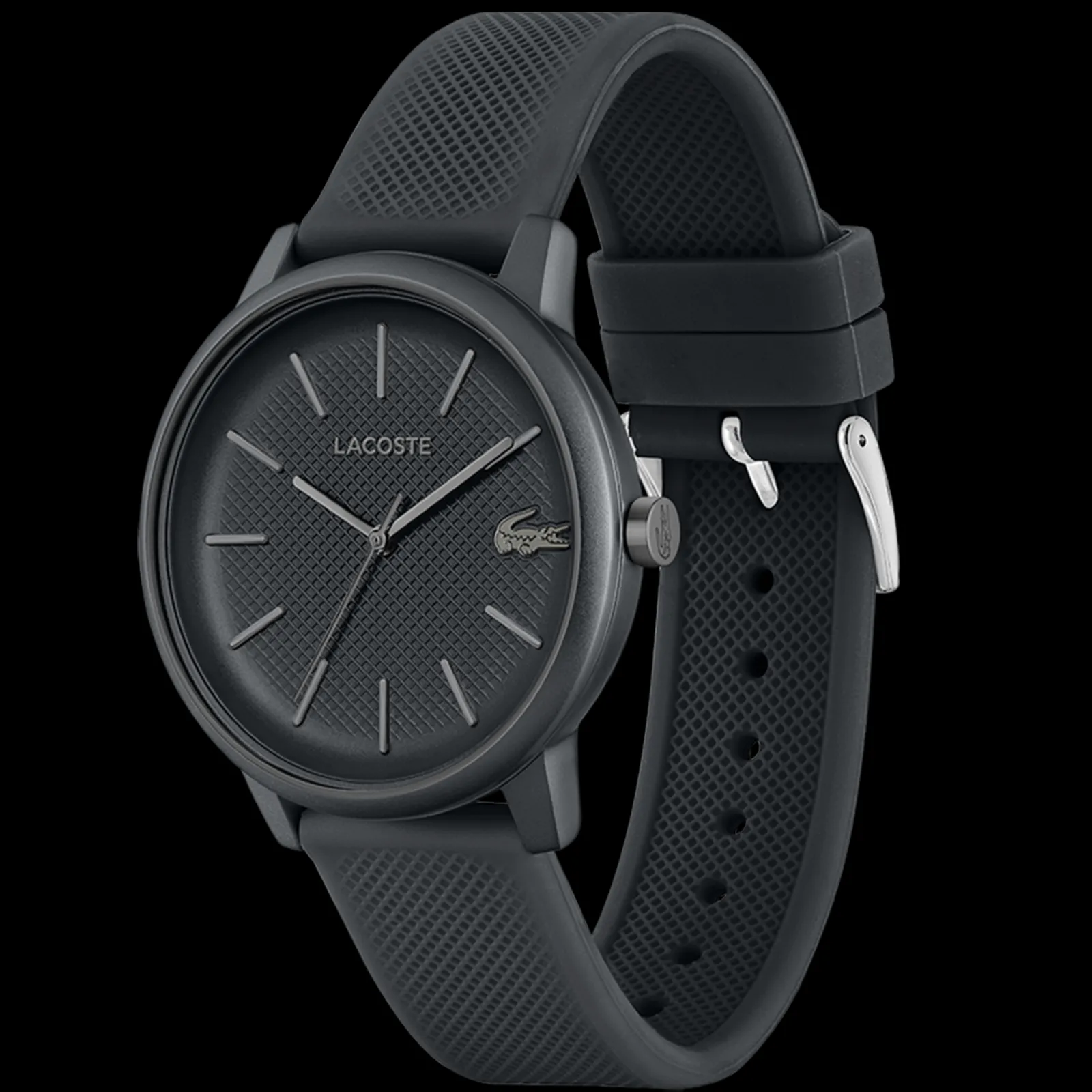 Relogio L.12.12 Move Cinza Aluminio E Silicone-Lacoste Fashion