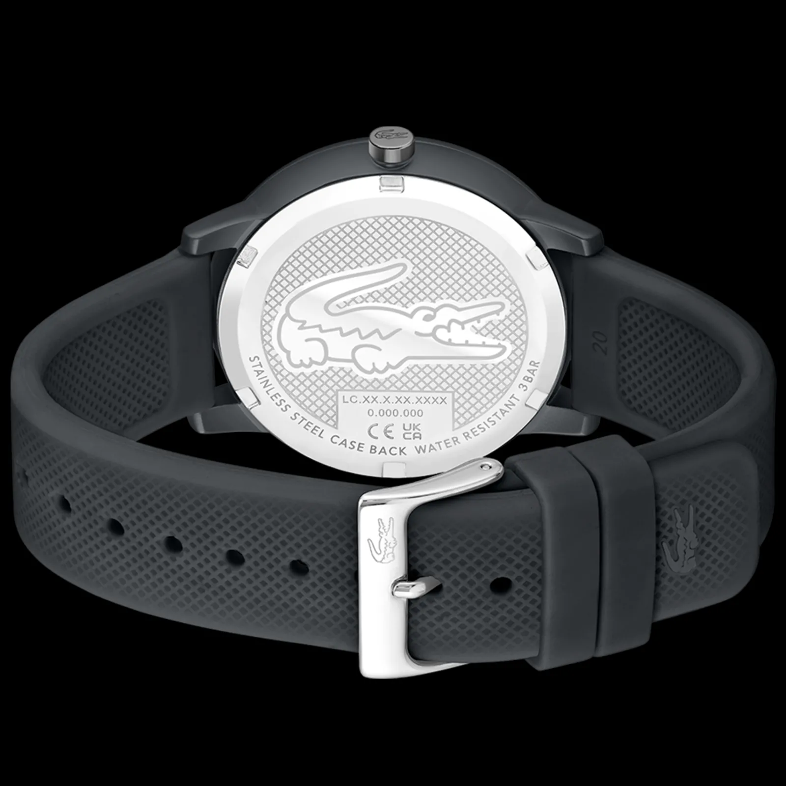 Relogio L.12.12 Move Cinza Aluminio E Silicone-Lacoste Fashion