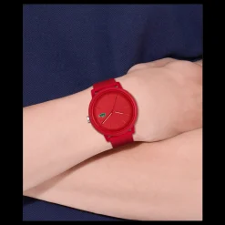 Relogio L.12.12 Vermelho Silicone-Lacoste Fashion