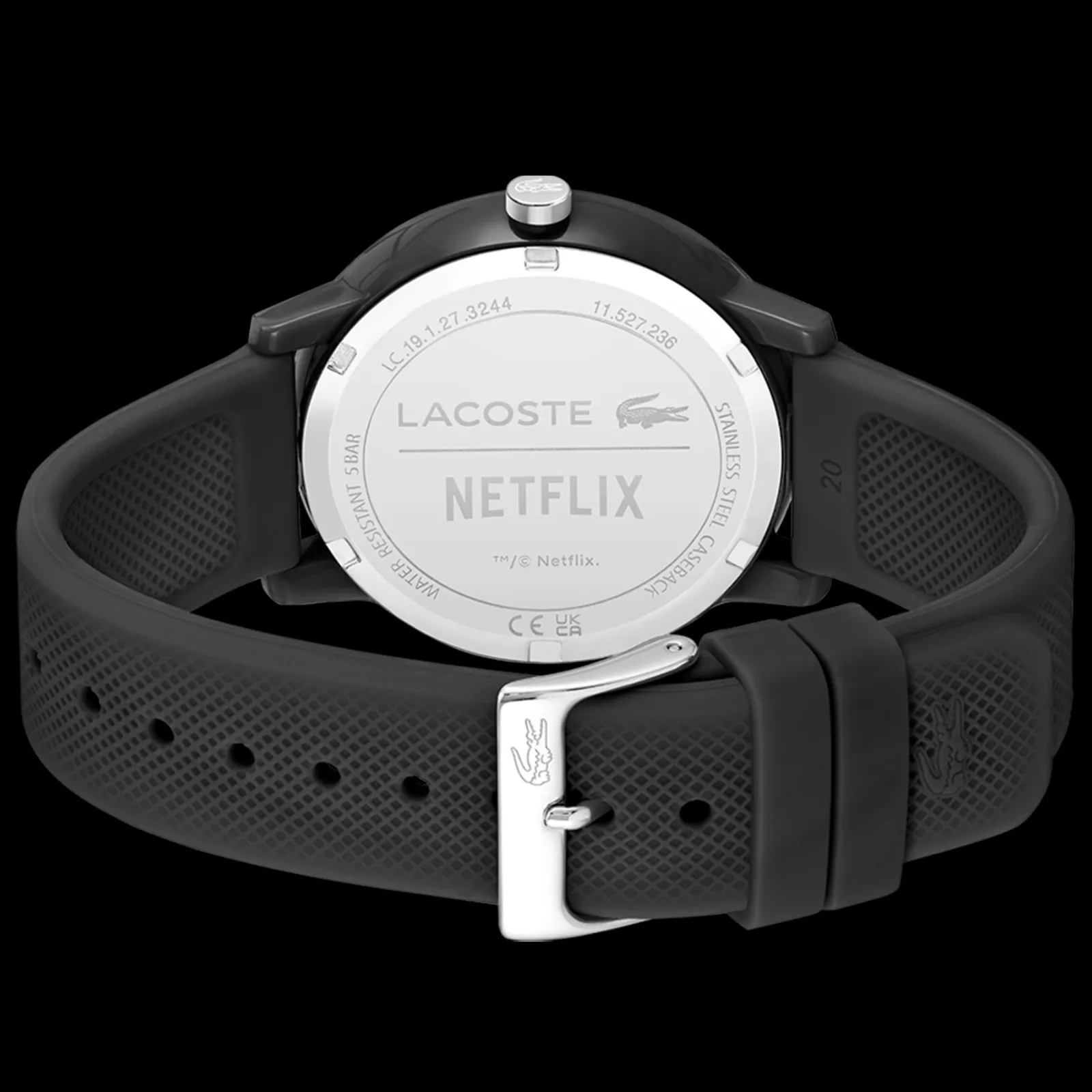 Relogio L.12.12 X Netflix Lupin Preto-Lacoste Cheap