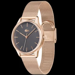Relogio Club Dourado Rosa Malha Milanesa-Lacoste Online