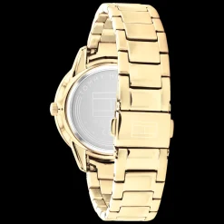 Relogio Madreperola Com Cristais E Aco Ip Dourad-Tommy Hilfiger Watches Outlet