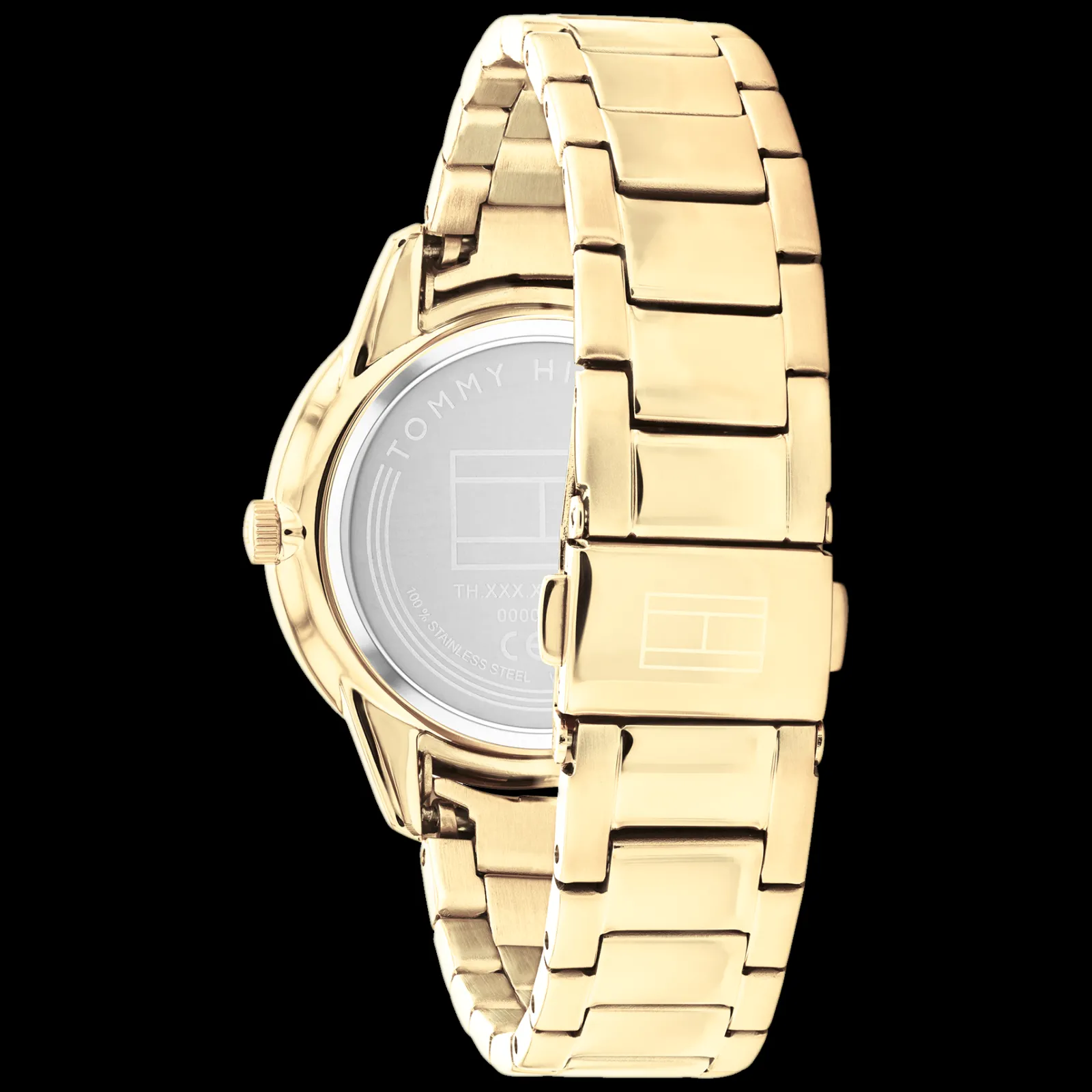 Relogio Madreperola Com Cristais E Aco Ip Dourad-Tommy Hilfiger Watches Outlet