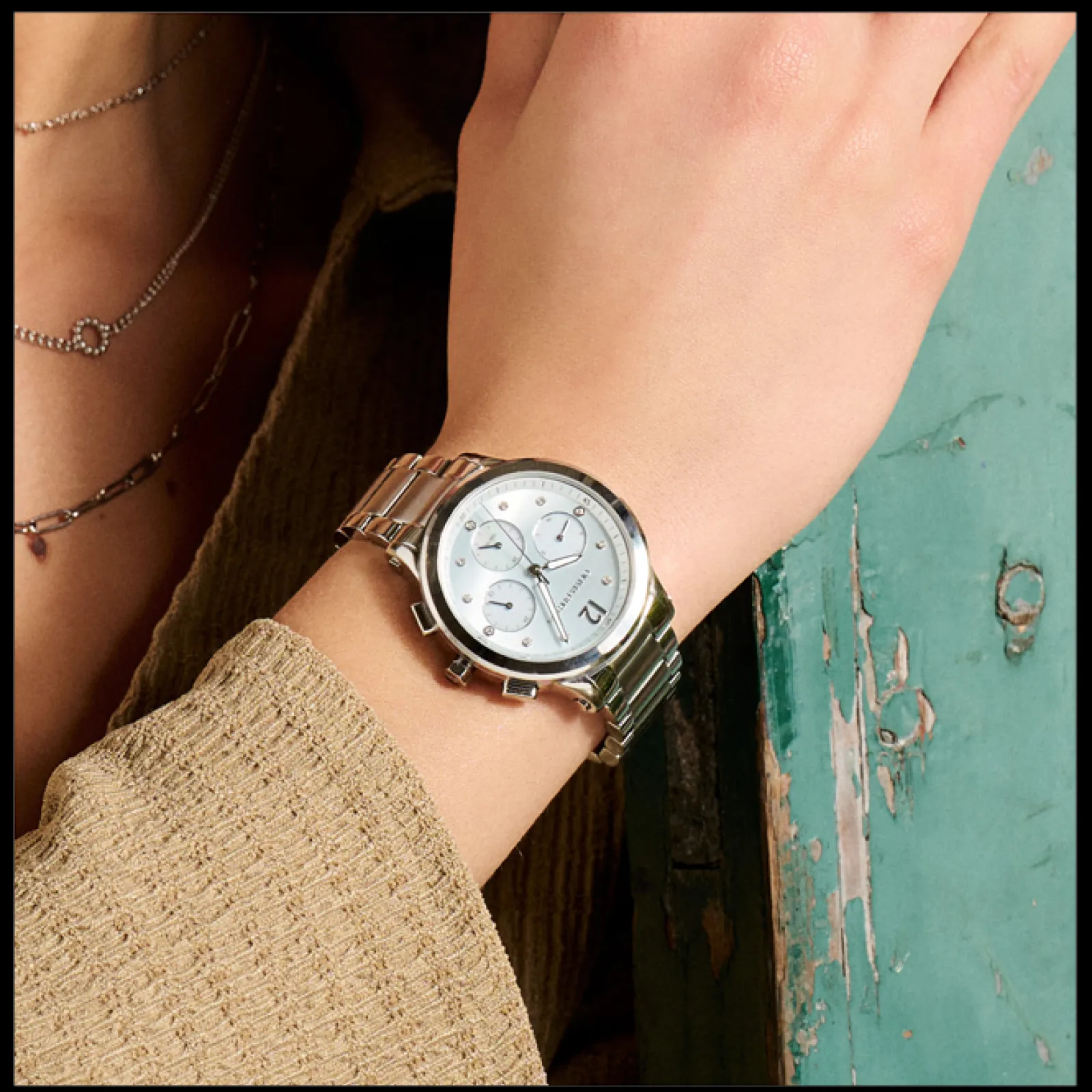 Relogio Multifunction Aco, Madreperola, Cristais-Olivia Burton Clearance