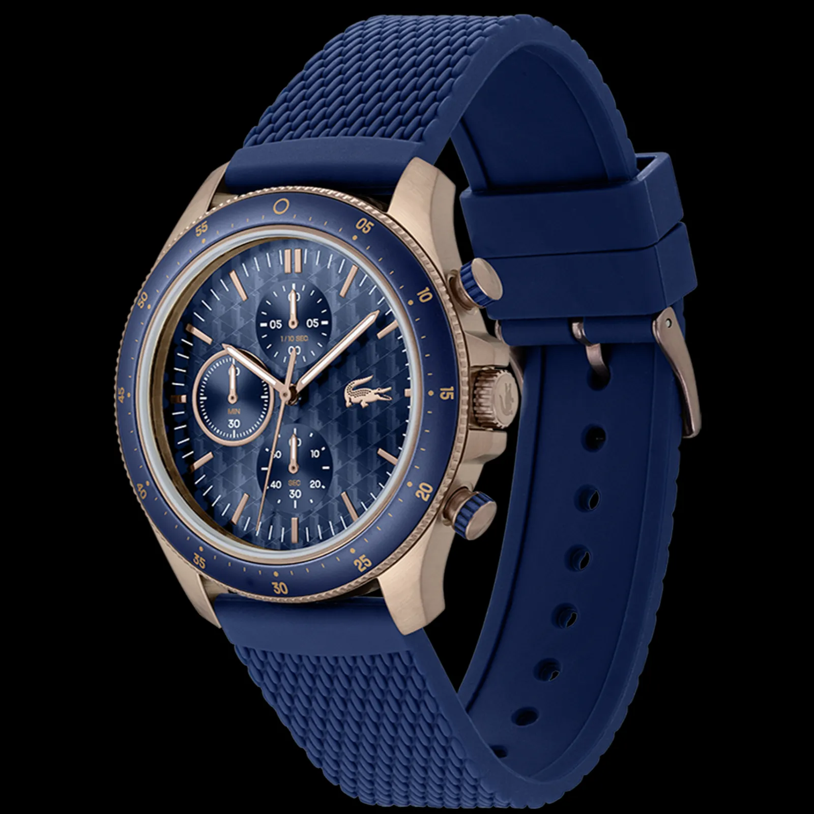 Relogio Neo Heritage Cronografo Azul Aco Silic.-Lacoste Clearance