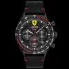 Relogio Pilota Evo Cronografo Pele Preta-Scuderia Ferrari Outlet