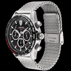 Relogio Pilota Evo Cronografo Aco Malha Milanesa-Scuderia Ferrari Clearance