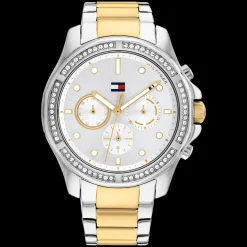Relogio Prateado Aco Bicolor E Cristais-Tommy Hilfiger Watches Online