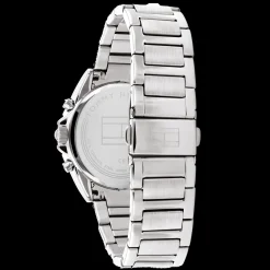 Relogio Prateado Aco Com Cristais-Tommy Hilfiger Watches Fashion