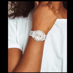 Relogio Prateado Aco Com Cristais-Tommy Hilfiger Watches Fashion