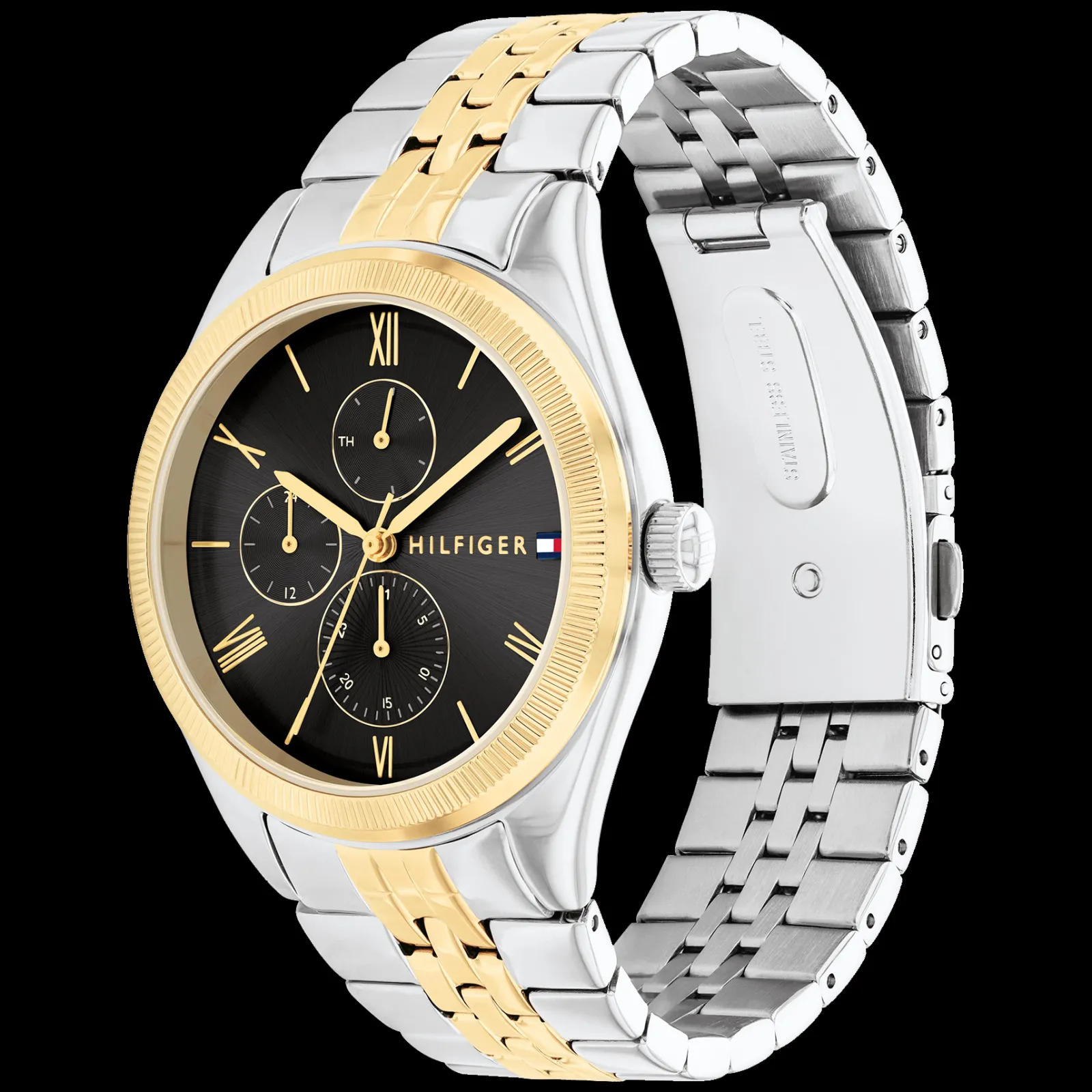 Relogio Preto Aco Bicolor-Tommy Hilfiger Watches Store