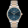 Relogio Reason Azul Aco Bicolor-Boss Watches New