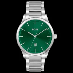 Relogio Reason Verde Aco-Boss Watches Cheap