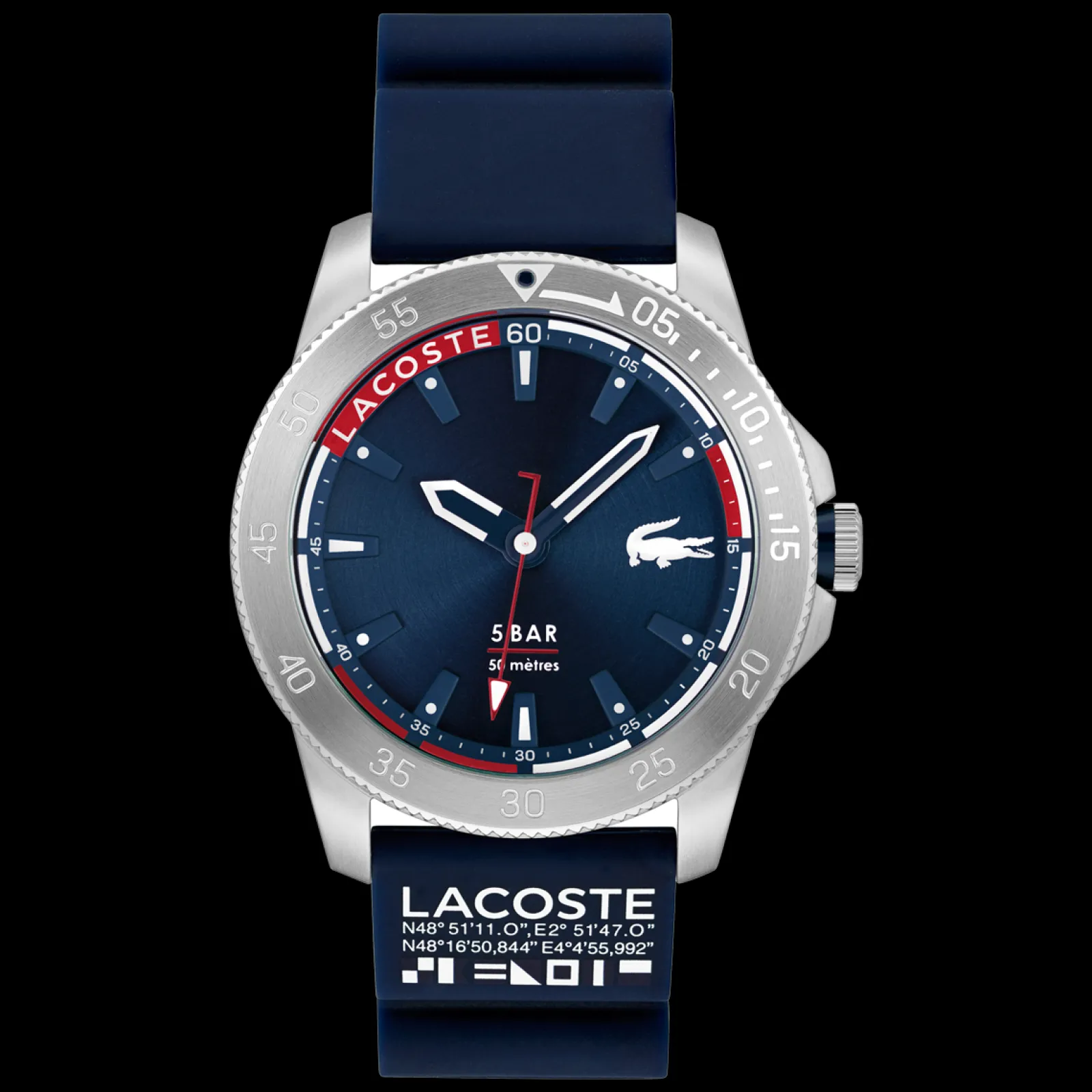 Relogio Regatta Aco Azul Silicone-Lacoste Best Sale