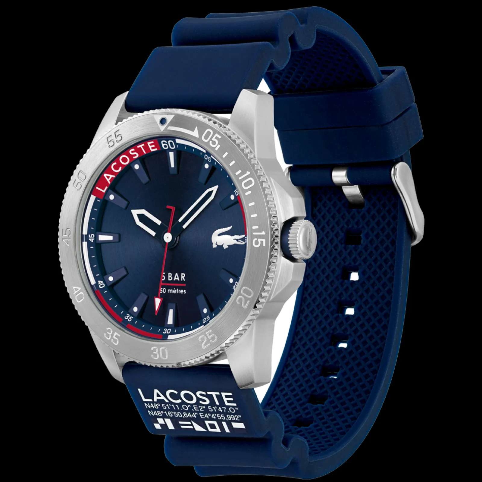 Relogio Regatta Aco Azul Silicone-Lacoste Best Sale