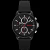 Relogio #Relax Preto Tr90 Silicone Preto-Hugo Best Sale