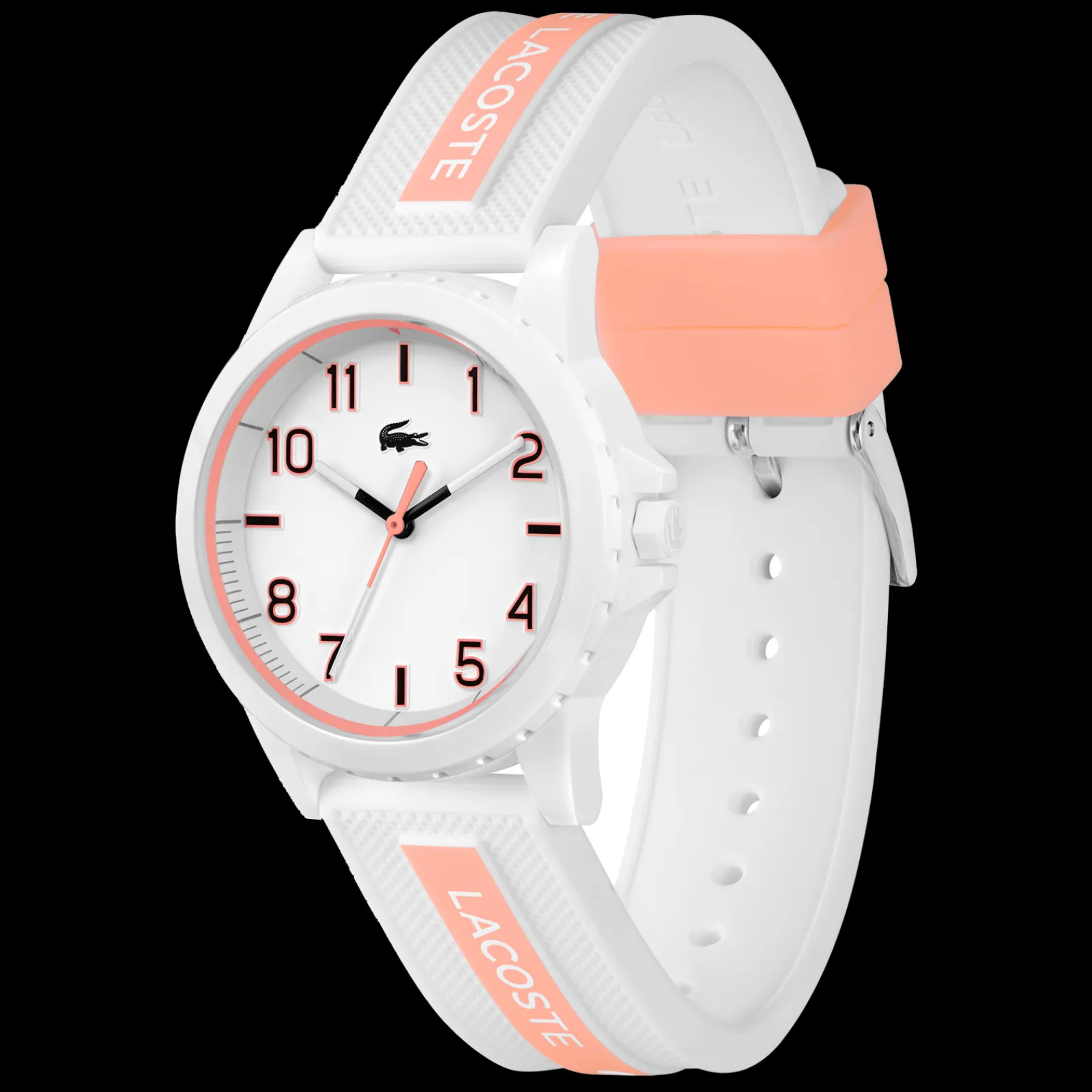 Relogio Rider Branco Rosa Silicone-Lacoste Fashion