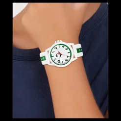Relogio Rider Branco Verde Silicone-Lacoste Cheap
