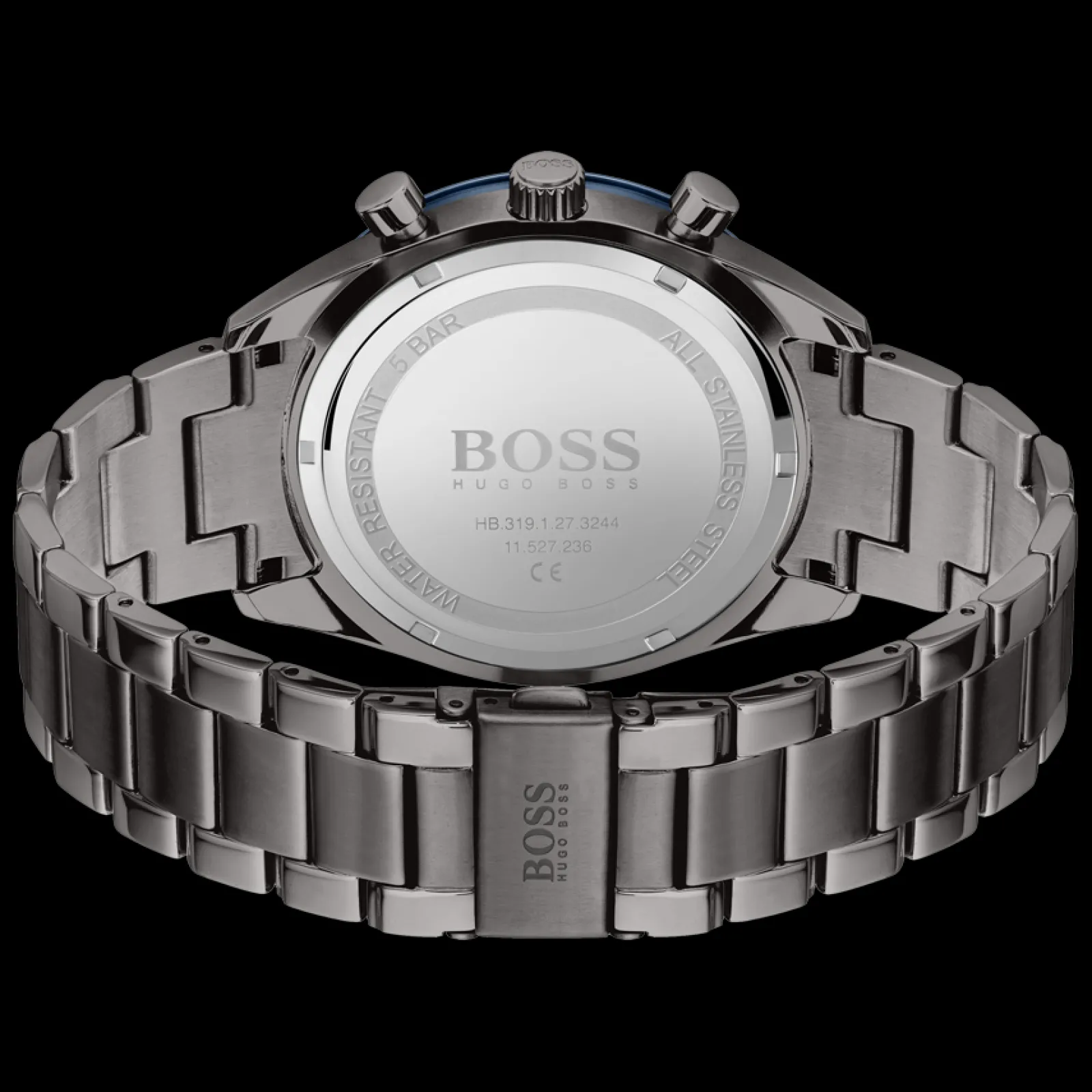 Relogio Santiago Azul Aco Cinzento-Boss Watches Best Sale