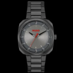 Relogio #Shrill Cinzento Aco Ip Preto-Hugo Clearance